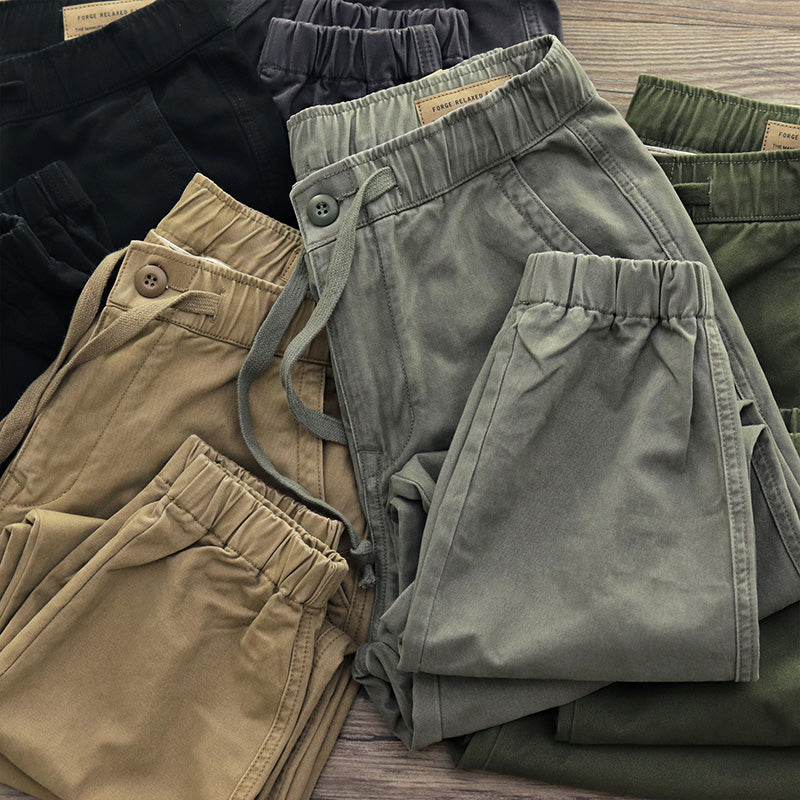 Japanese Retro Casual Cargo Pants
