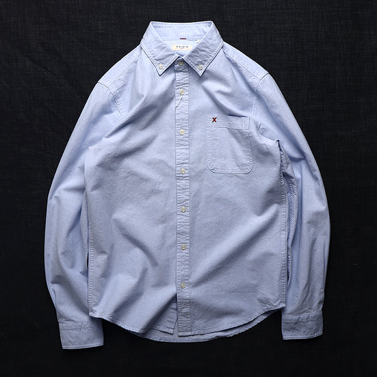 Vintage Cotton Oxford Long Sleeve Shirt