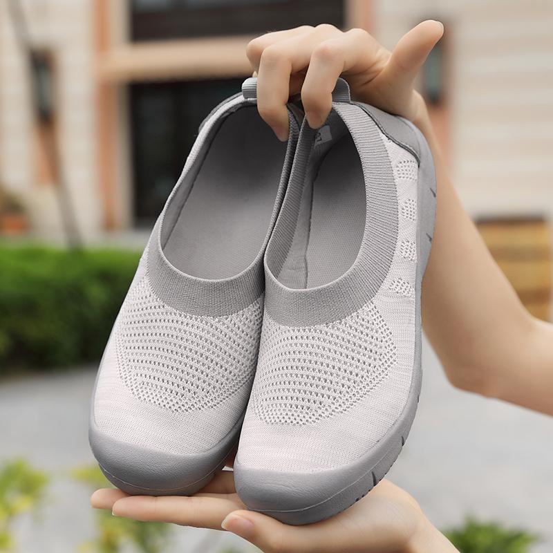 Women Causal Slip-on Wearable Rubber Walking Athletic Sneakers