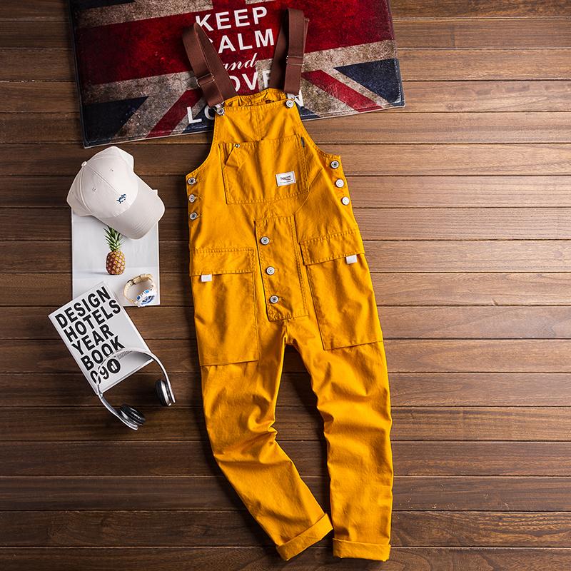 Retro Casual Multi-Pocket Jumpsuits