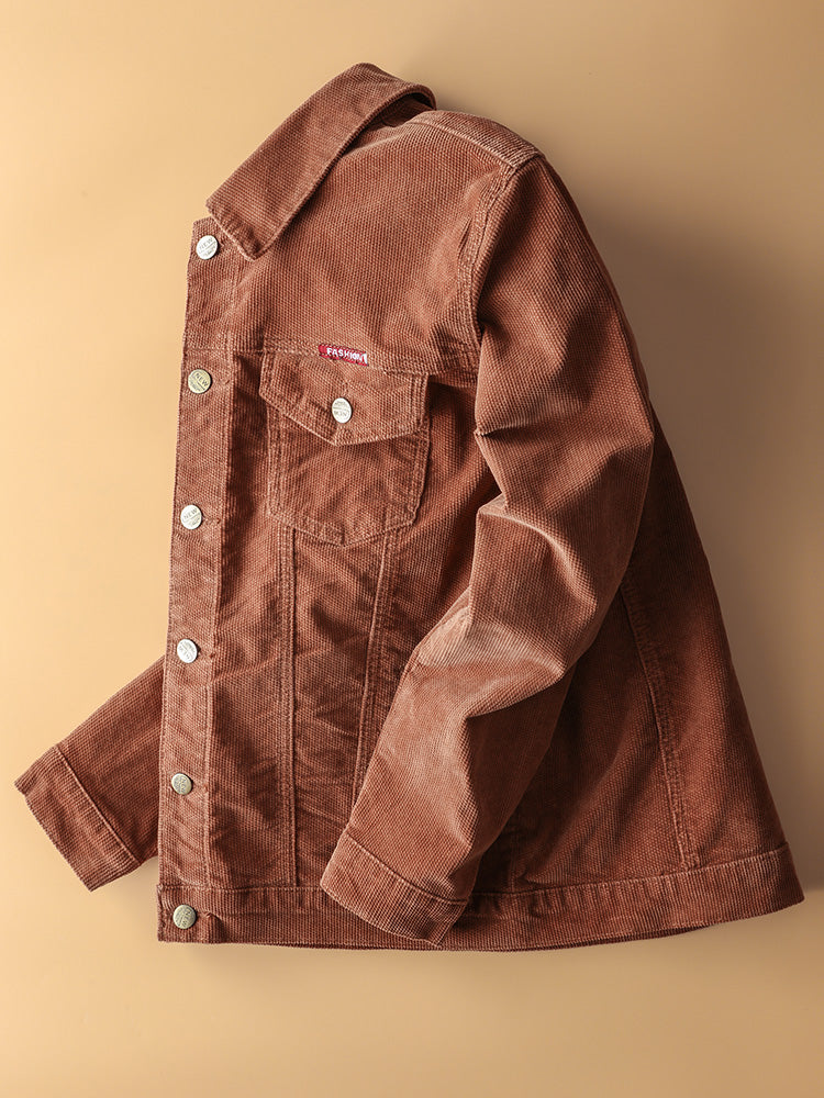 Japanese Retro Corduroy Jacket