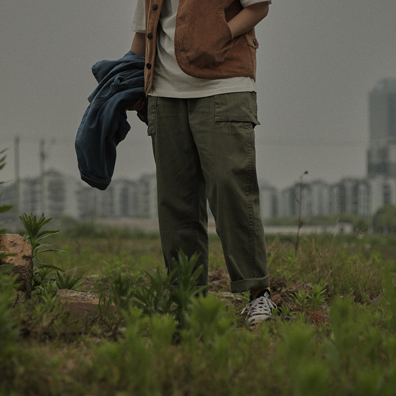 Japanese Retro Loose Straight-leg Pants
