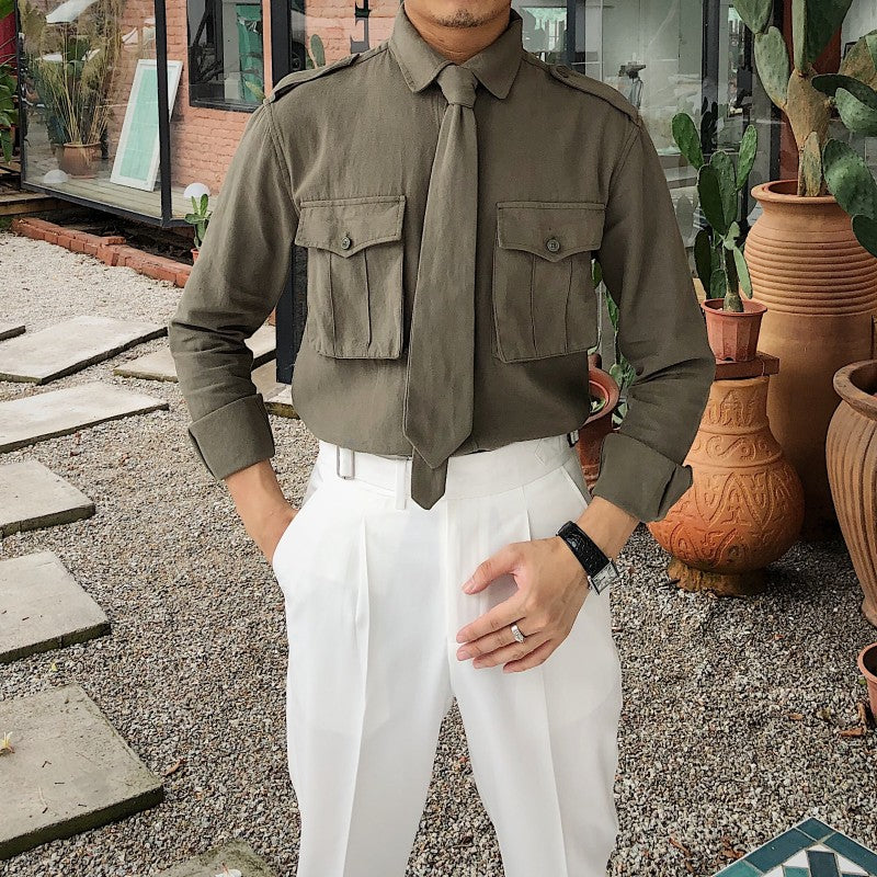 Retro British Pocket Shirts