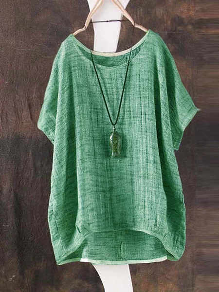 Short Sleeve Bamboo Fiber Summer T-Shirt
