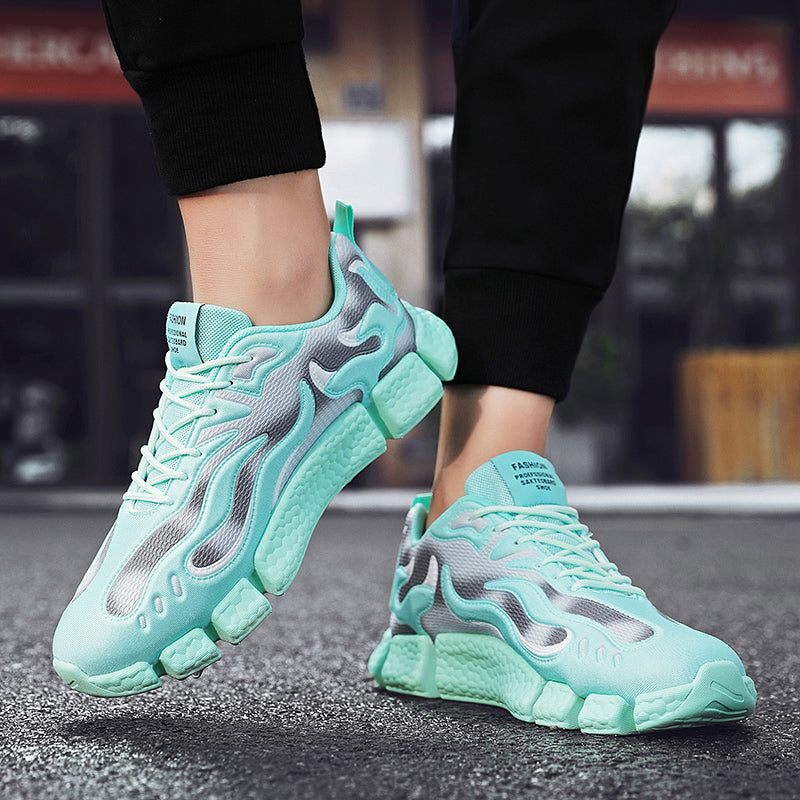 Blue Flame Fire Sneaker