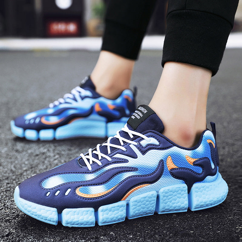 Blue Flame Fire Sneaker