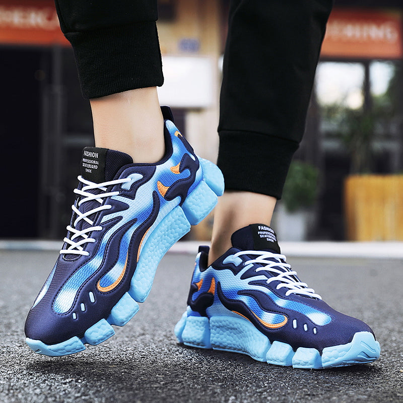 Blue Flame Fire Sneaker