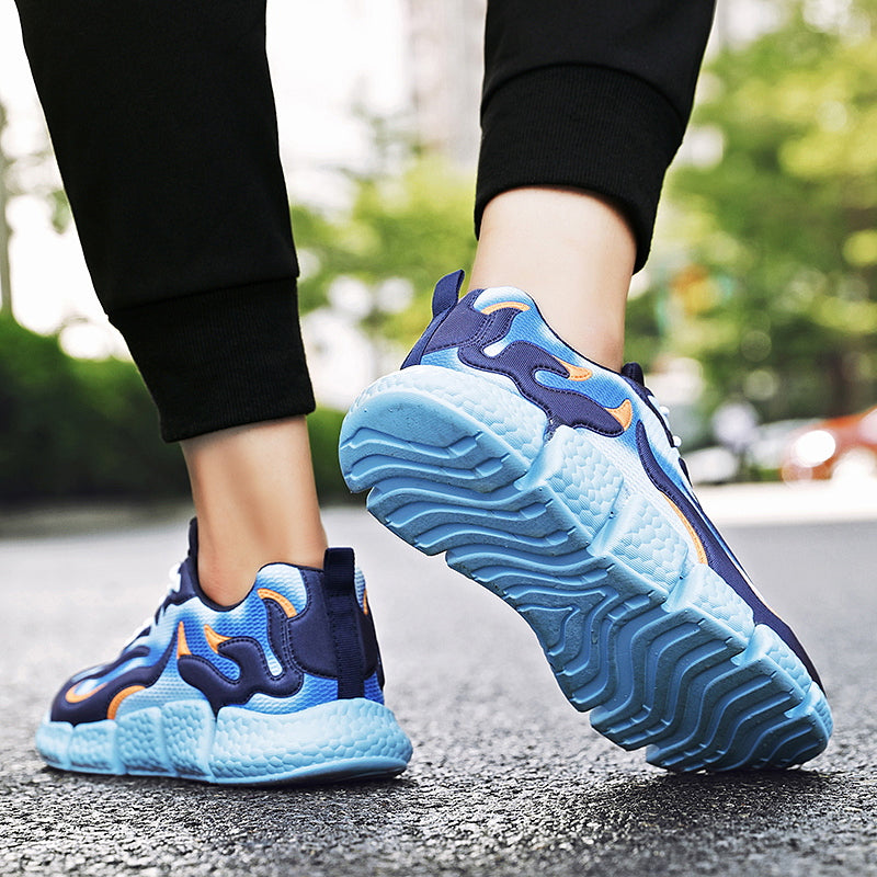 Blue Flame Fire Sneaker