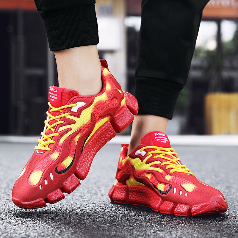 Blue Flame Fire Sneaker