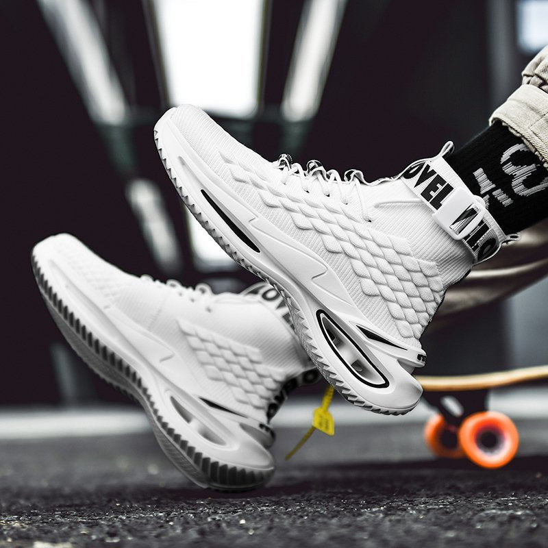 2020 New Fish Scale Breathable High-Top Sneakers