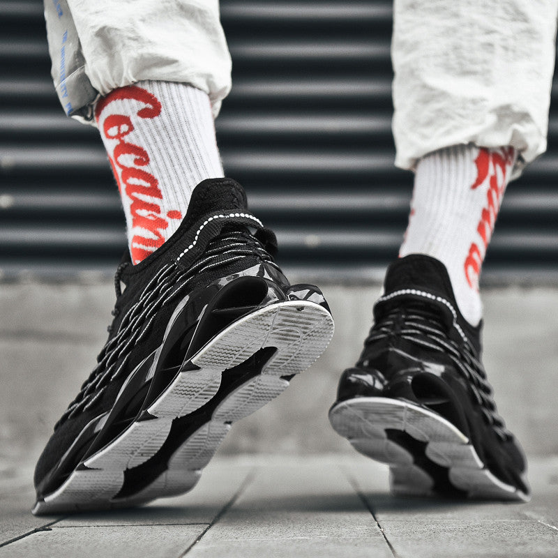 Blade High Elastic Flying Weave Sneakers