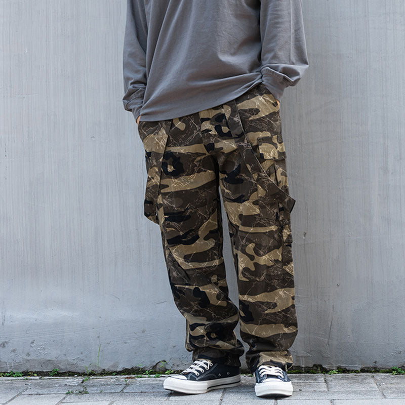 Cargo Loose Camouflage Overalls