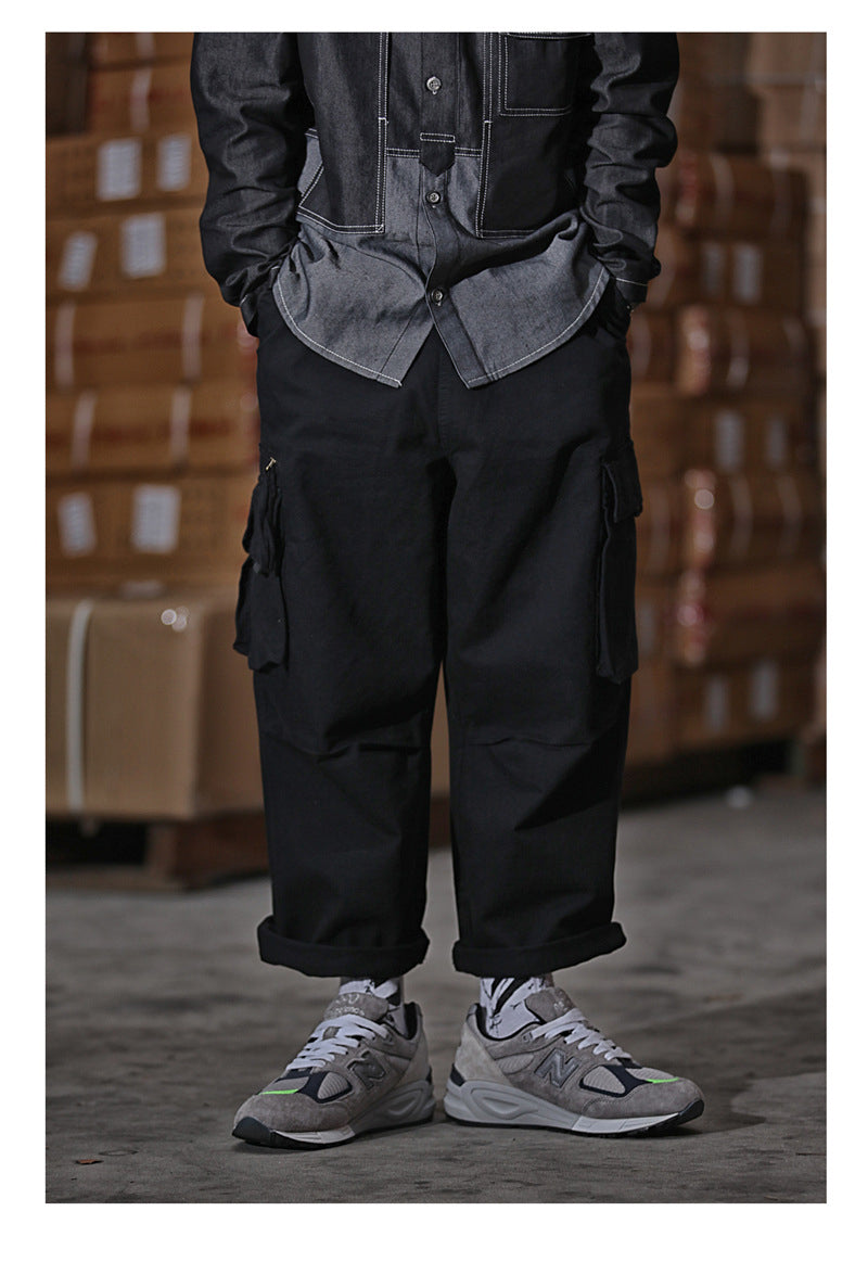 Japanese Loose Drawstring Overalls