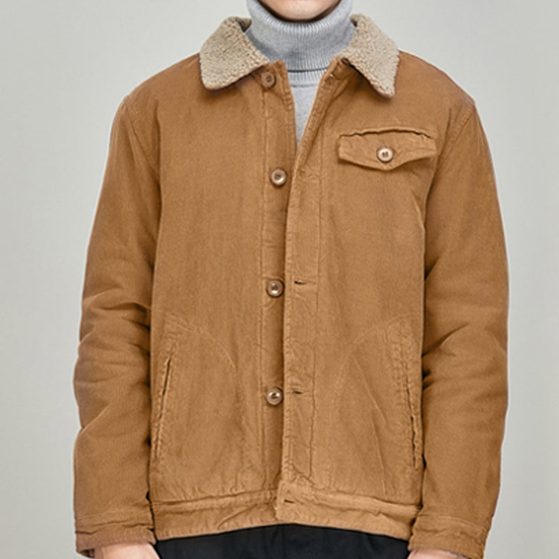 Corduroy Lamb Wool Jacket