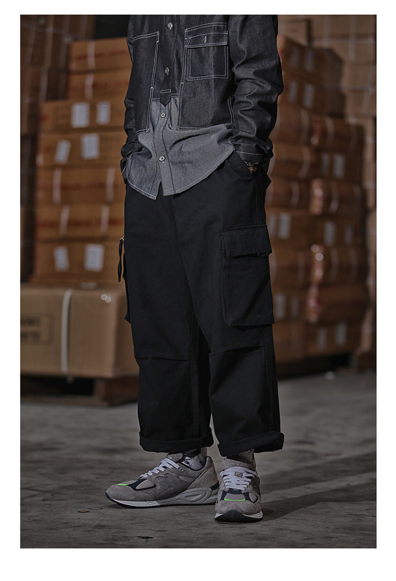 Japanese Loose Drawstring Overalls