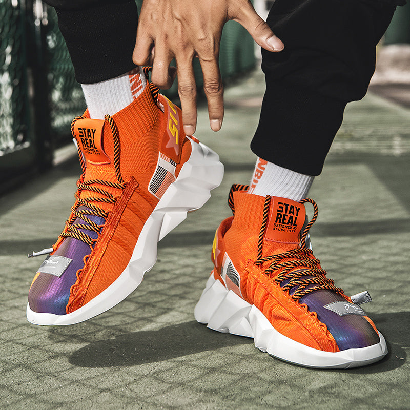 Outdoor High-Top Socks Sneakers