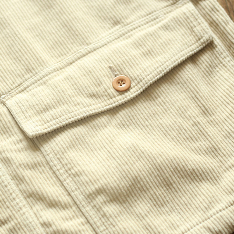 Japanese Hooded Corduroy Jacket