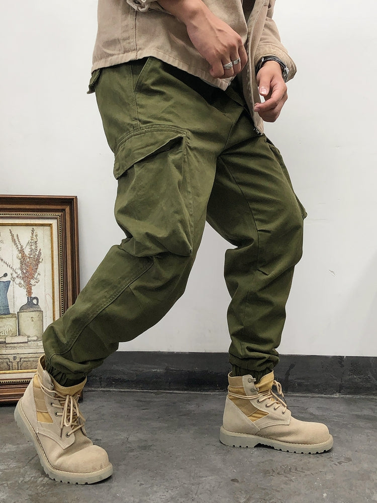 Retro Big Pocket Loose-fit Overalls