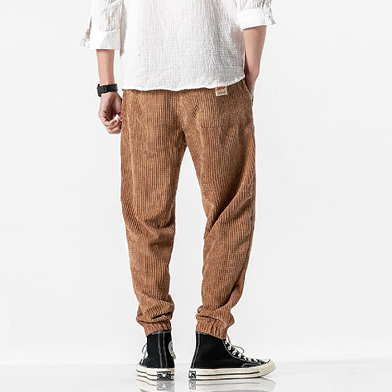 Retro Corduroy Casual Pants