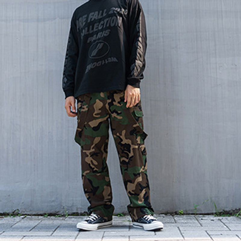 Cargo Loose Camouflage Overalls