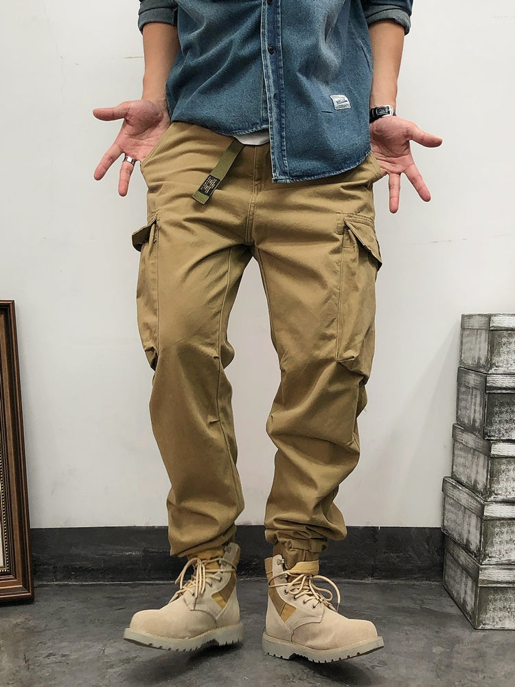 Retro Big Pocket Loose-fit Overalls