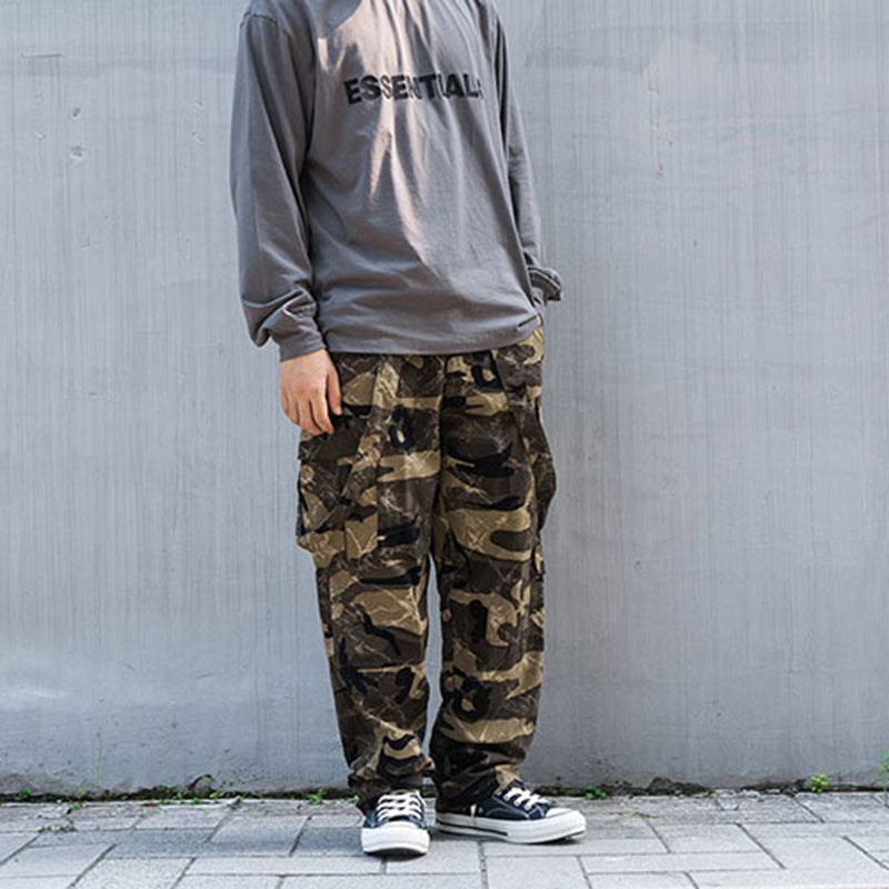 Cargo Loose Camouflage Overalls
