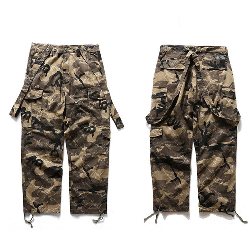 Cargo Loose Camouflage Overalls