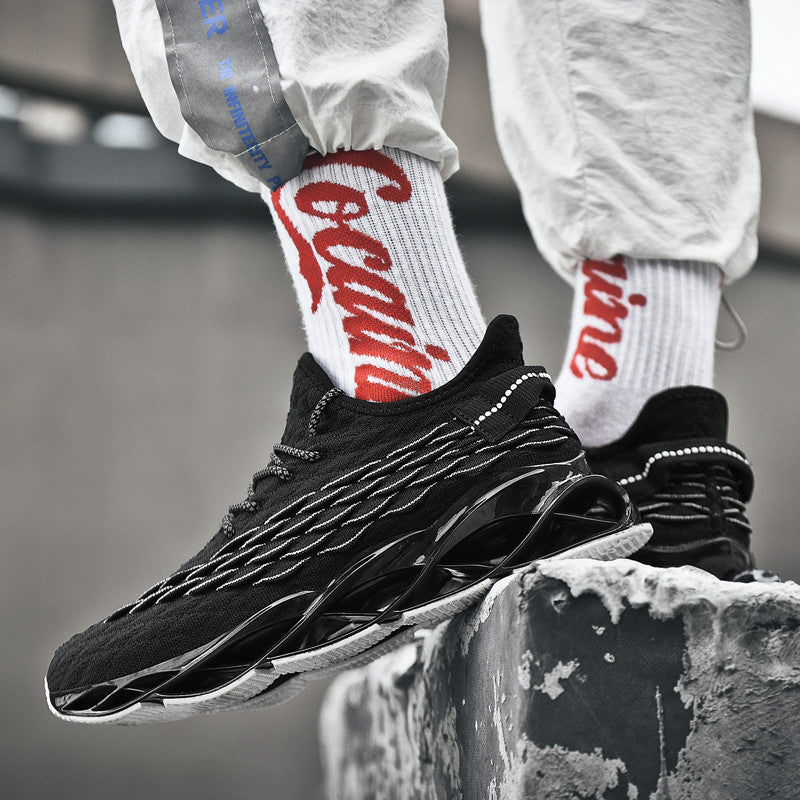 Blade High Elastic Flying Weave Sneakers