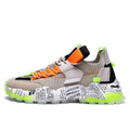 Graffiti Breathable Mesh Platform Casual Sneakers