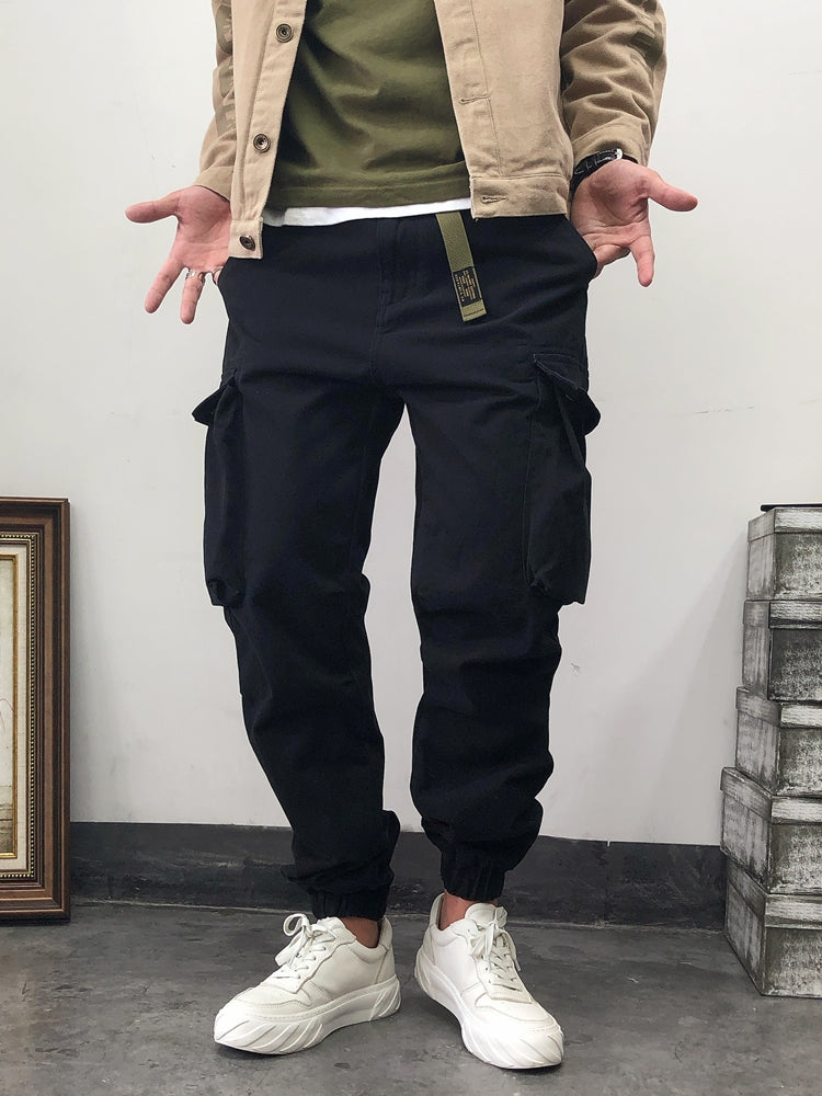 Retro Big Pocket Loose-fit Overalls