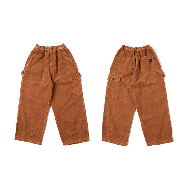 Japanese Retro Corduroy Overalls