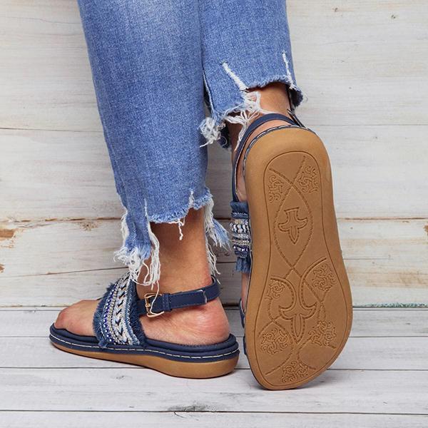 Fashion Casual Fringed Beach Sandals