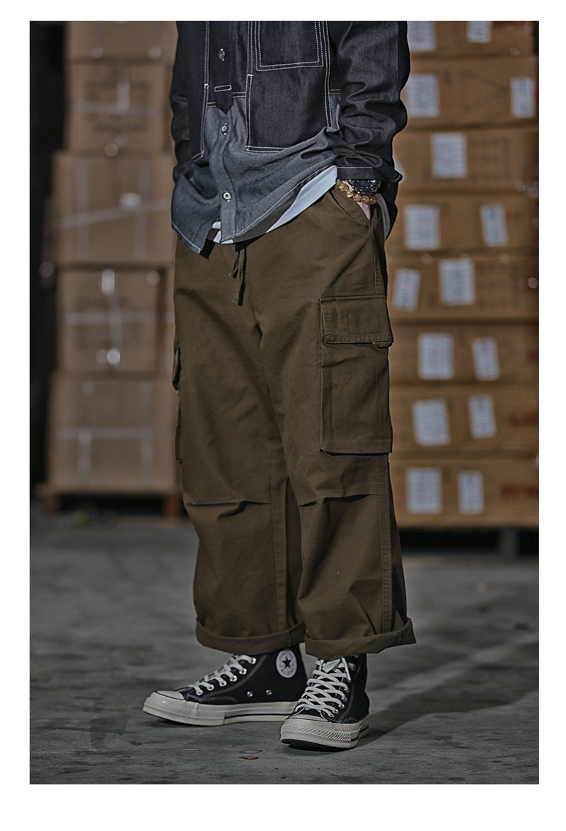 Japanese Loose Drawstring Overalls