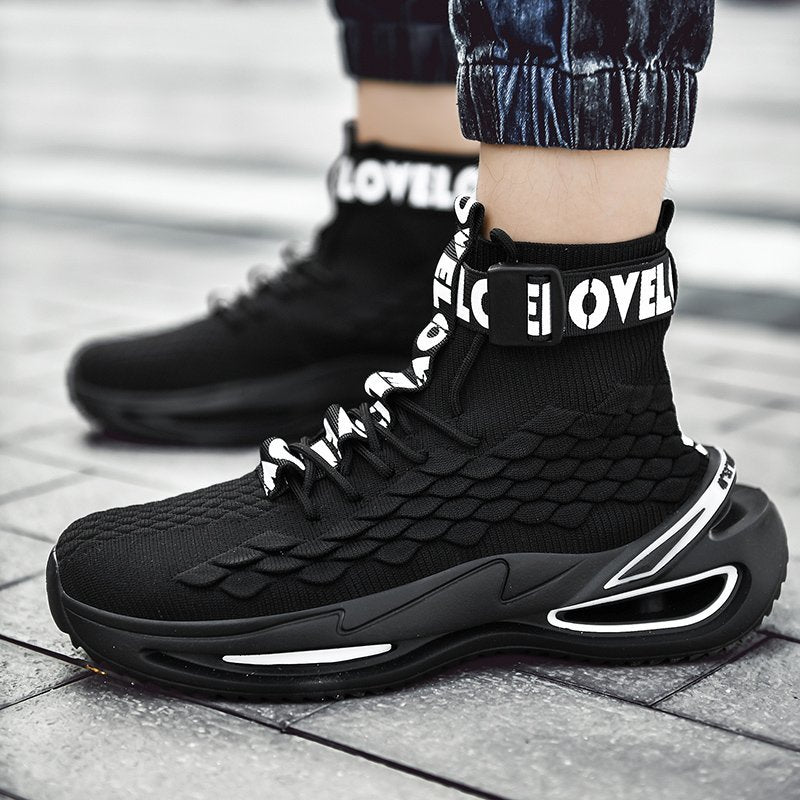 2020 New Fish Scale Breathable High-Top Sneakers