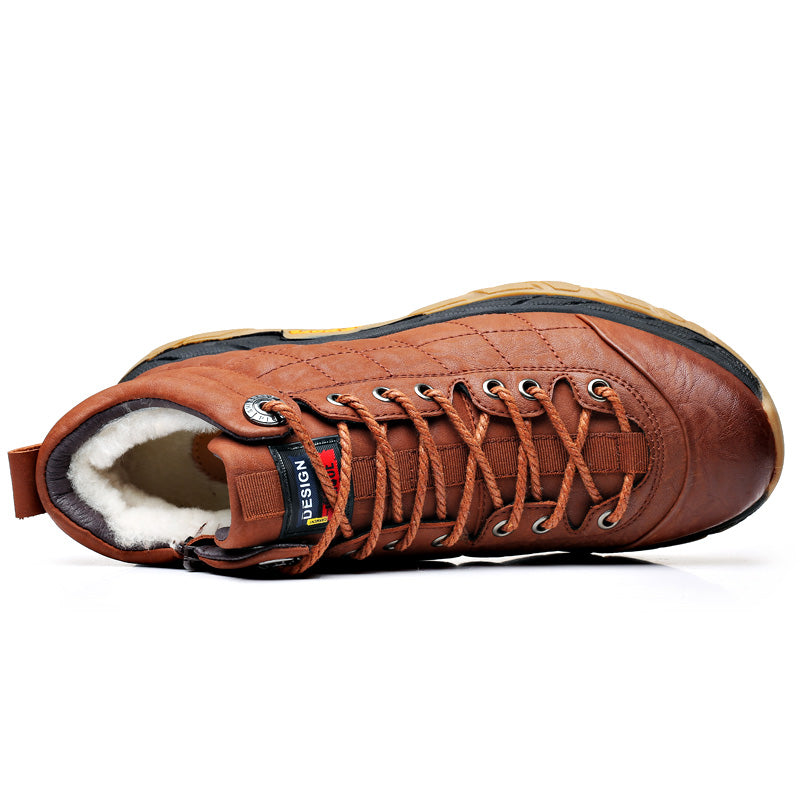 Winter Velvet Zipper Warm Shoes