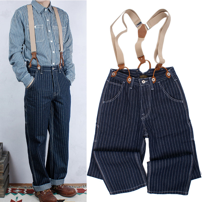Retro Striped Jeans