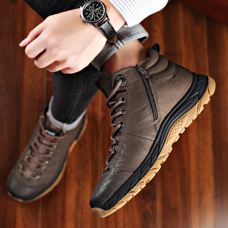 Winter Velvet Zipper Warm Shoes