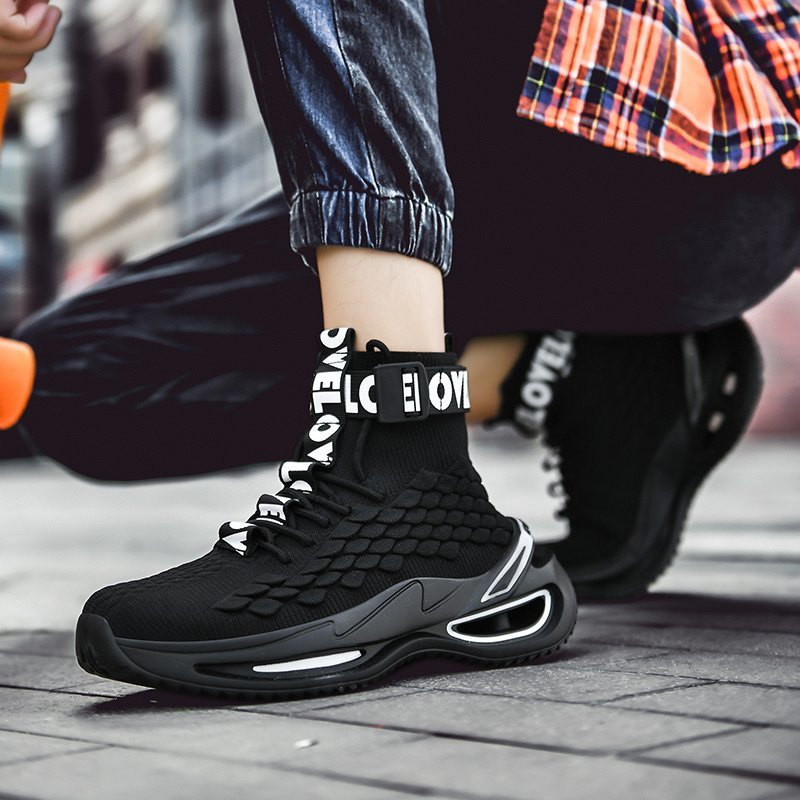 2020 New Fish Scale Breathable High-Top Sneakers
