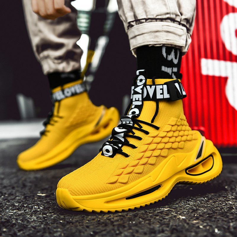 2020 New Fish Scale Breathable High-Top Sneakers
