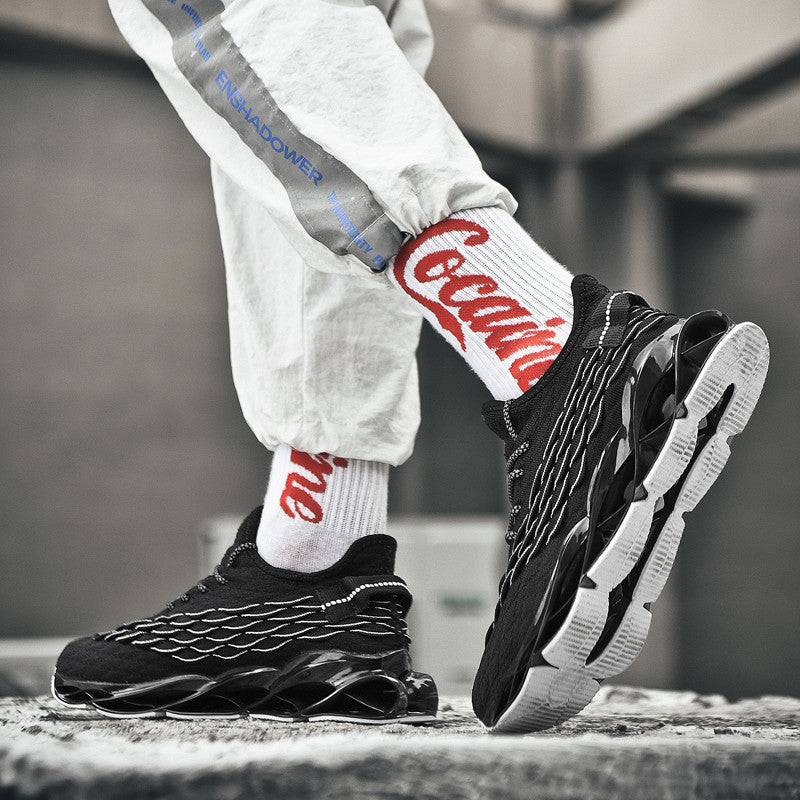 Blade High Elastic Flying Weave Sneakers