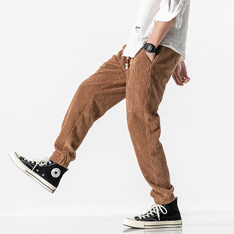 Retro Corduroy Casual Pants