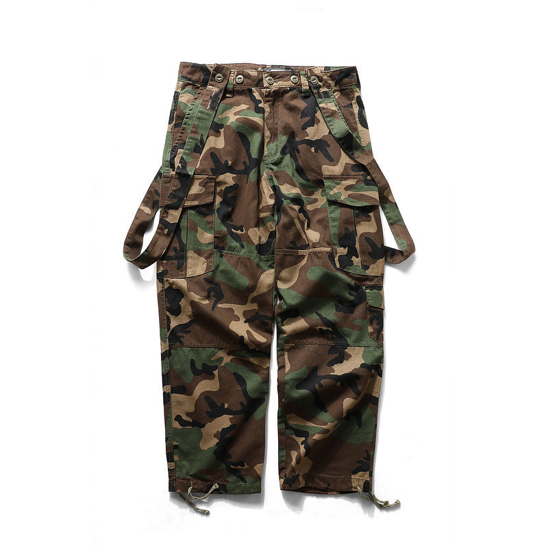 Cargo Loose Camouflage Overalls