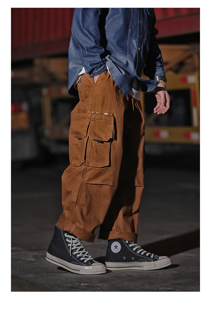 Japanese Loose Drawstring Overalls