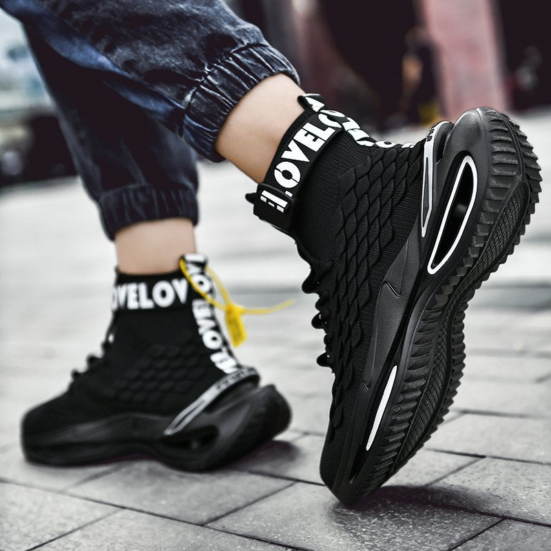 2020 New Fish Scale Breathable High-Top Sneakers