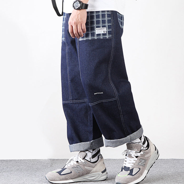 Men's Loose Wide Leg Overalls