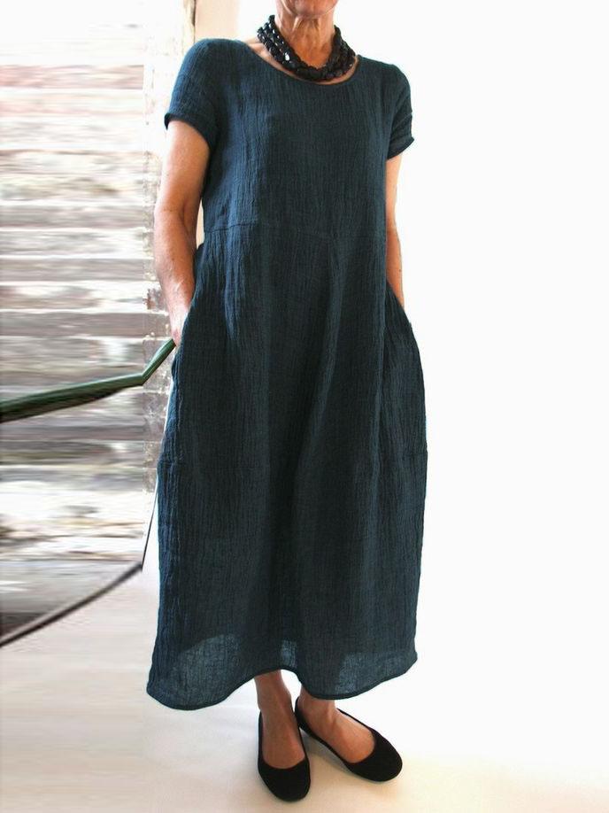 Shift Casual Crew Neck Dresses