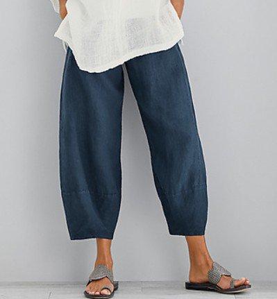 Women Cotton Pants Spring Summer Casual Pants