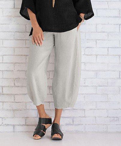 Women Cotton Pants Spring Summer Casual Pants
