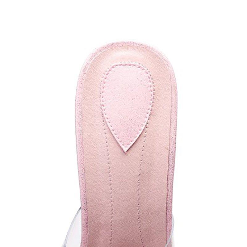 Rhinestone Bowknot Summer Strange Heel Peep Toe Slippers