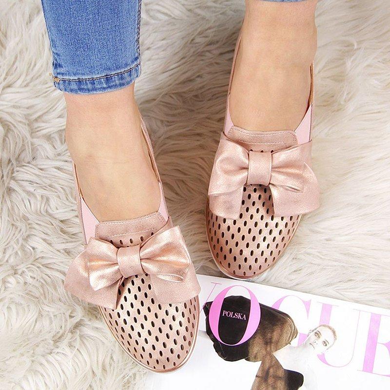 Bowknot Wedge Heel Slip-on Sneakers